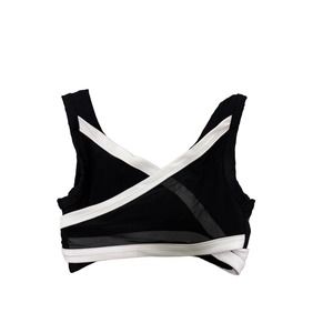 Five 5 dancewear black white wrap dance top